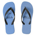 Flip flops printed with beautiful beach