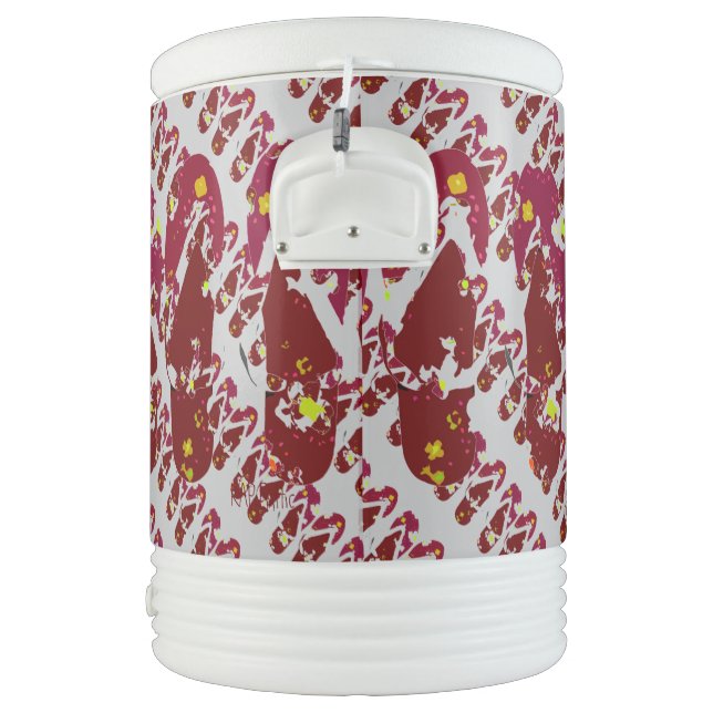 Flip Flops Red Cooler (Right)