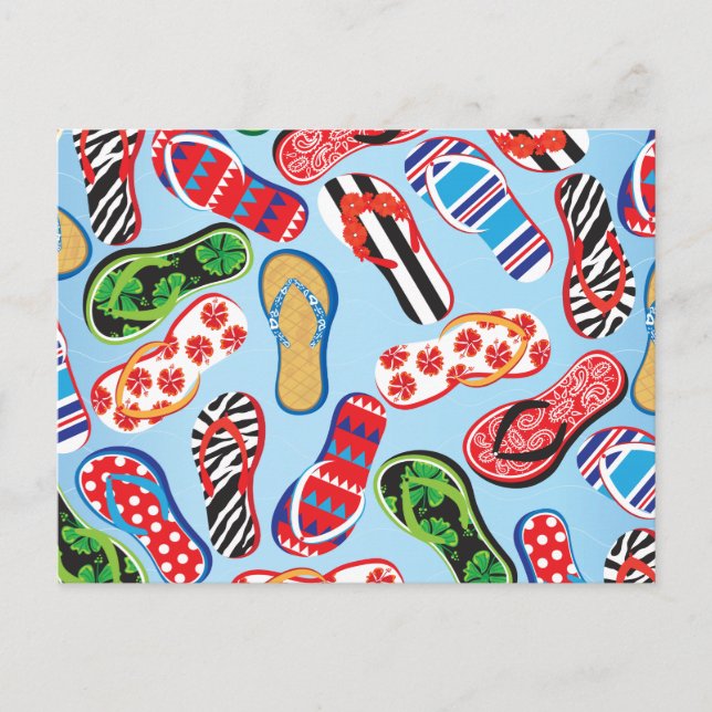 Flip Flops Sandals Postcard (Front)
