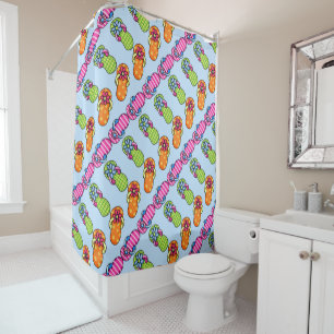 Flip Flops Shower Curtain