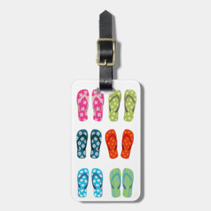 Flip Flops Six Pack Luggage Tag