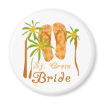 Flip Flops St. Croix Bride Magnet