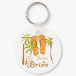 Flip Flops St. Lucia Bride Keychain