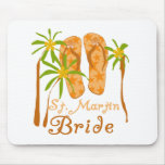 Flip Flops St. Martin Bride Mouse Pad
