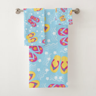 flip-flops summer bath towel set