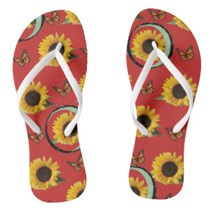 Flip Flops Sunflower
