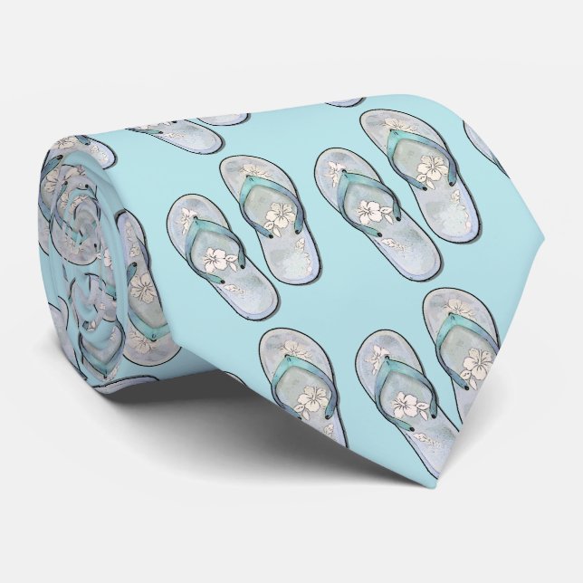 Flip Flops Tie (Rolled)