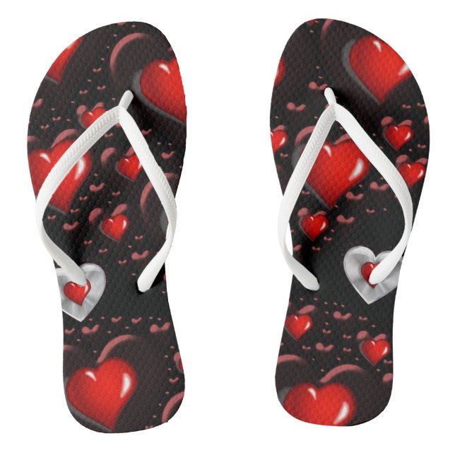 Flip Flops Valentine's Day (Footbed)