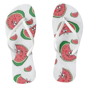 Flip Flops Watermelon Fruit Fun Summer