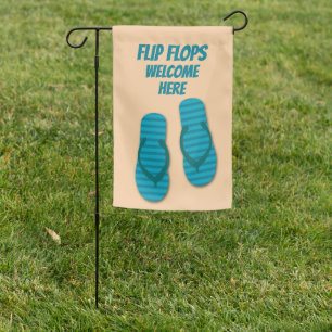Flip Flops Welcome Garden Flag