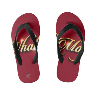 Flip Flops Whale Magic Red