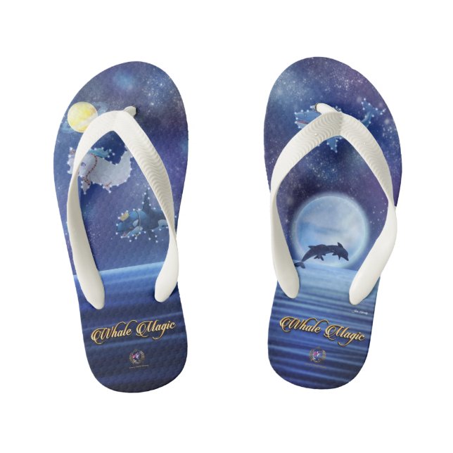 Flip Flops Whale Magic Royal Constellations (Footbed)