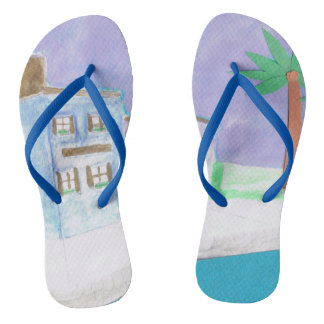 Flip-flops with a Caribbean Design Flip Flops