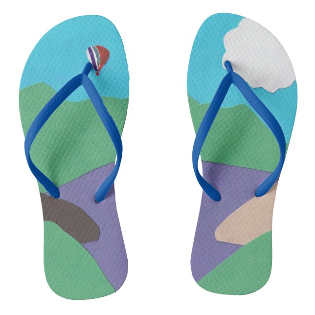 Flip-flops with a Colorful Nature Design Flip Flops (Footbed)