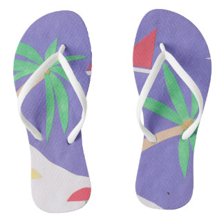 Flip-flops with Beach Scene Flip Flops