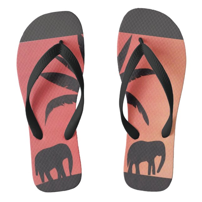 Flip-flops with Elephant Design Flip Flops (Footbed)