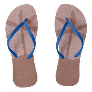 Flip-flops with Nighttime Palm Trees Flip Flops