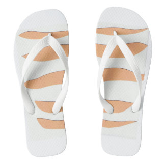 Flip-flops with Orange Tiger Stripes Flip Flops