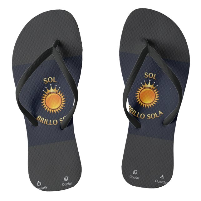 Flip Flops with Sol Brillo Sola Logo | Inspiration (Footbed)
