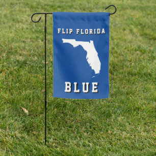 Flip Florida Blue Harris Political Democrat 2024 Garden Flag