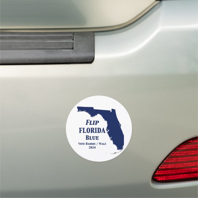 Flip Florida Blue in 2024 Car Magnet (In Situ)