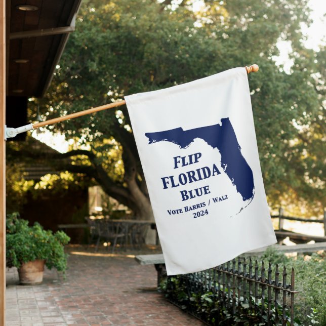 Flip Florida Blue in 2024 House Flag (In SItu)