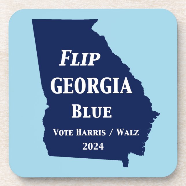 Flip Georgia Blue in 2024 Beverage Coaster (Front)