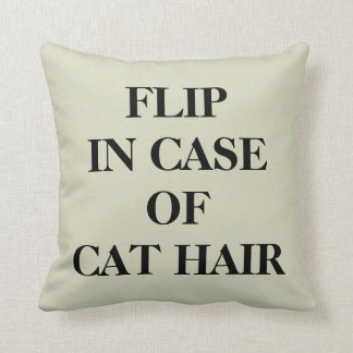 Flip in Case of Cat Hair Pillow - Beige