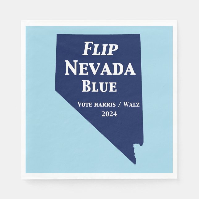 Flip Nevada Blue in 2024 Napkins (Front)