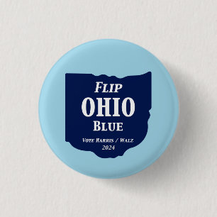 Flip Ohio Blue in 2024 Button