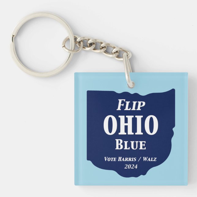 Flip Ohio Blue in 2024 Keychain (Front)