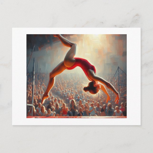 Flip on Trampoline,  Postcard (Front)