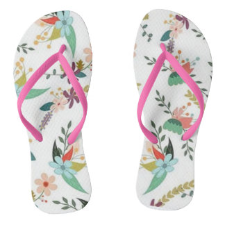 flip sandals women floral modern flowers
