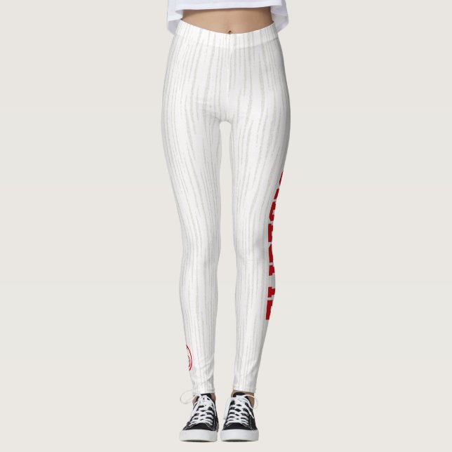 Flip Side For The Real Skateboarders Leggings (Front)