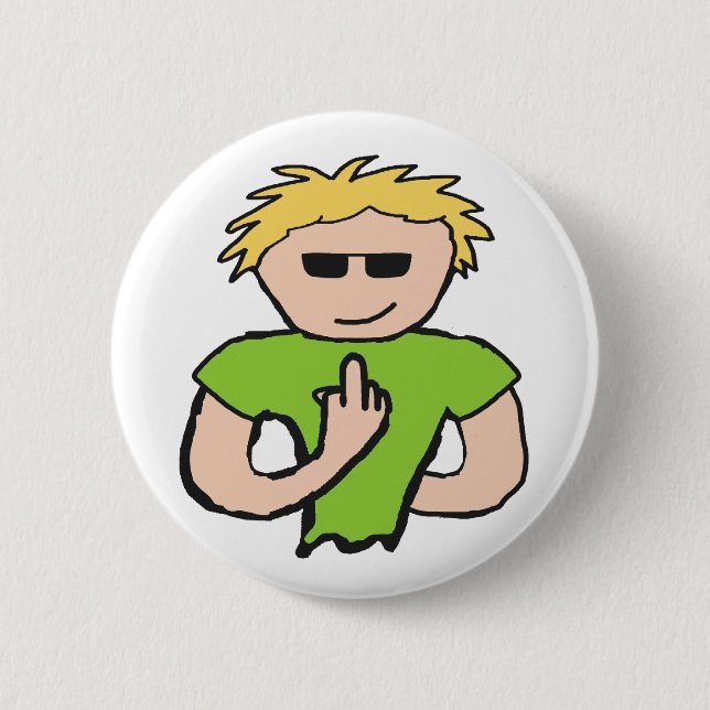Flip The Bird Button (Front)