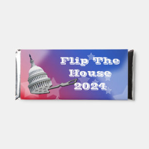 Flip The House Vote Blue 2024 Hershey Bar Favors