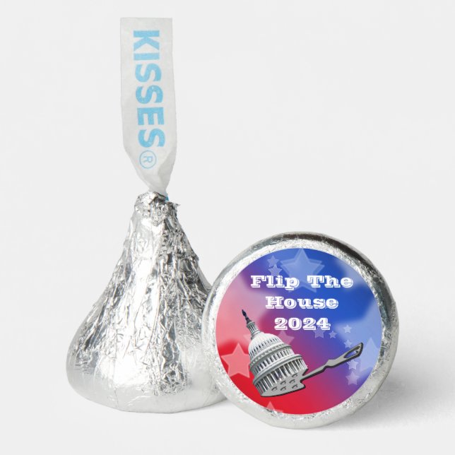 Flip The House Vote Blue 2024 Hershey®'s Kisses® (Front)