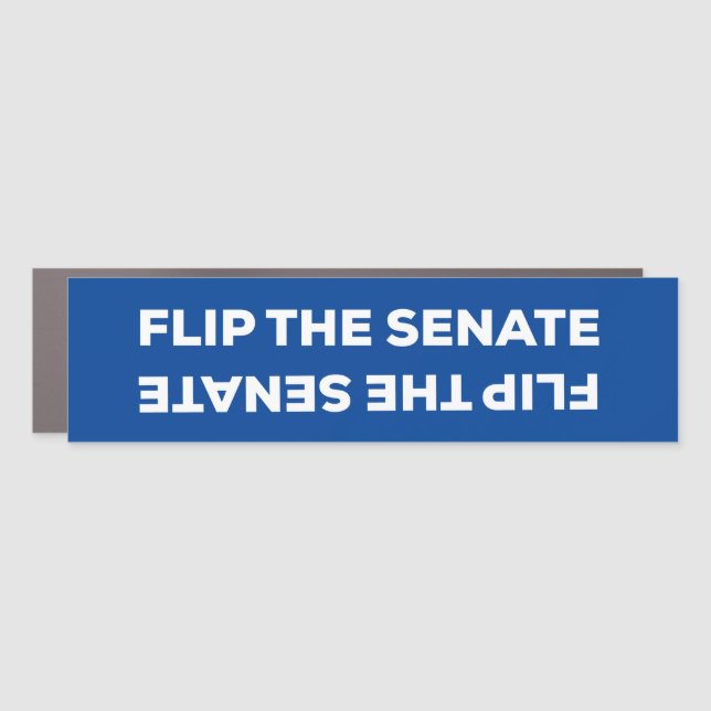 Flip the Senate Save the Courts & Democracy Car Magnet (Front)