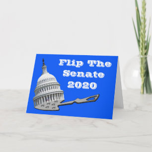 Flip The Senate Vote Blue 2020 Card