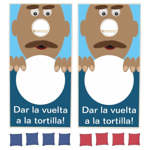 Flip the Tortilla saying Cornhole Set