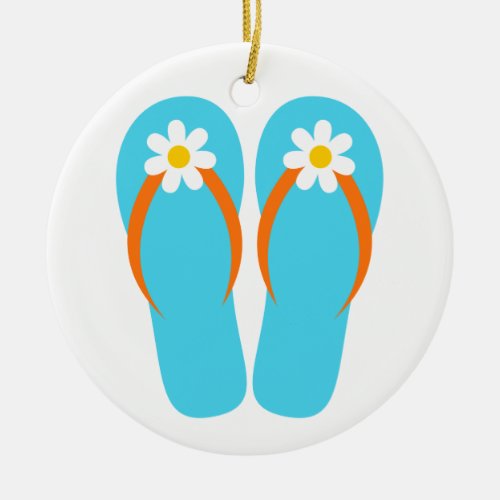 FlipFloppin _ SRF Ceramic Ornament