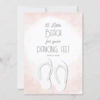 Flipflops Dancing Feet Invitation