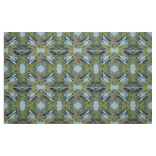 Flipflops Darker Green Design Fabric