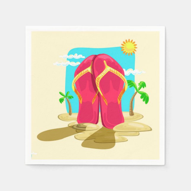 Flipflops Napkins (Front)