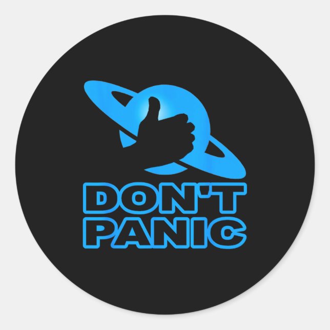 Flipn Sweet Don't Panic  Classic Round Sticker (Front)