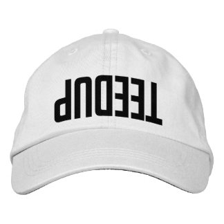 flipped teedup embroidered baseball cap