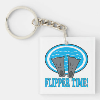 Flipper Time Keychain