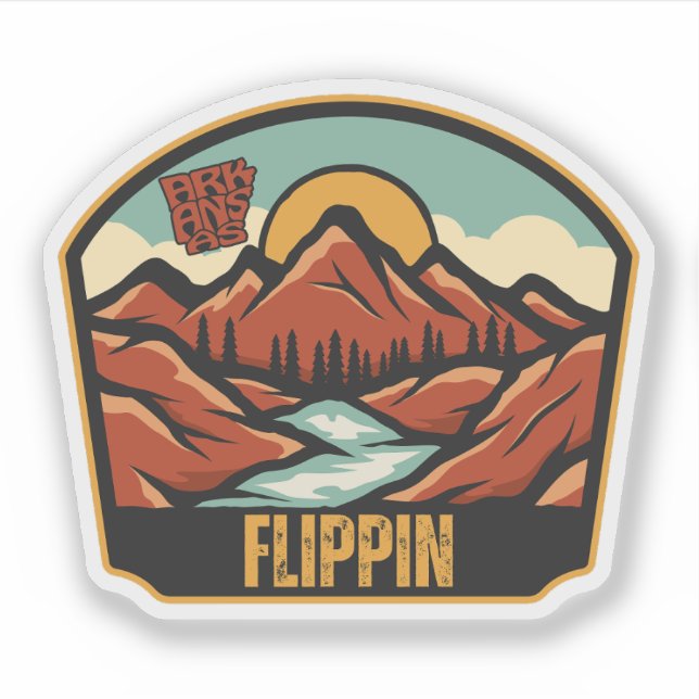 Flippin, Arkansas  Sticker (Front)