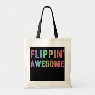 FLIPPIN' AWESOME Cheerleading Team Gymnast Tote Bag