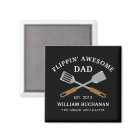 Flippin Awesome Dad BBQ Father Personalized